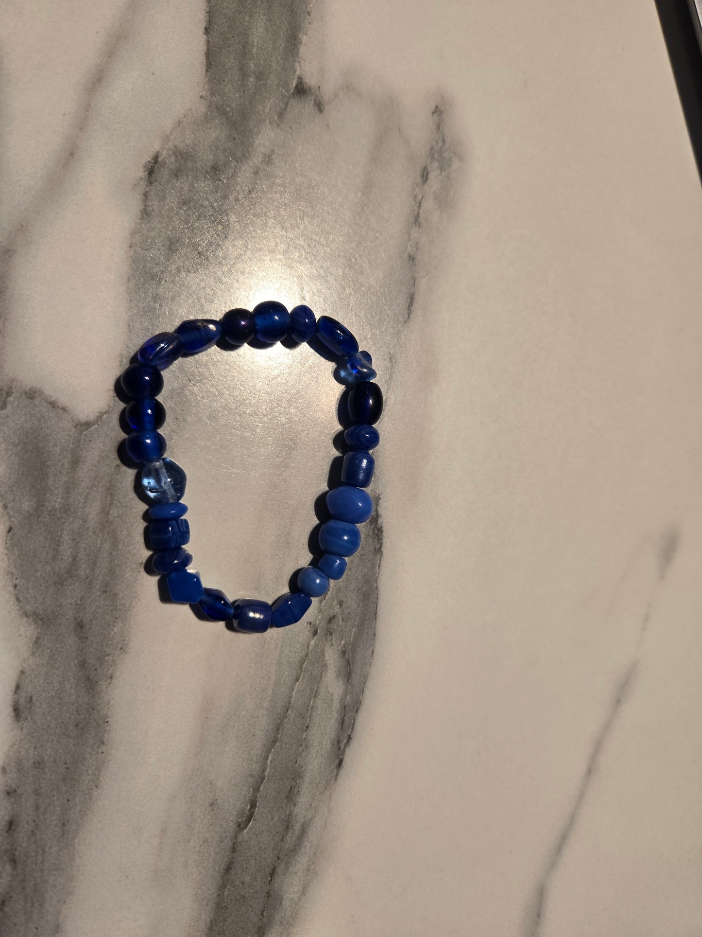 Jewelry & Accessories - Beaded Bracelet (Blue & Black)