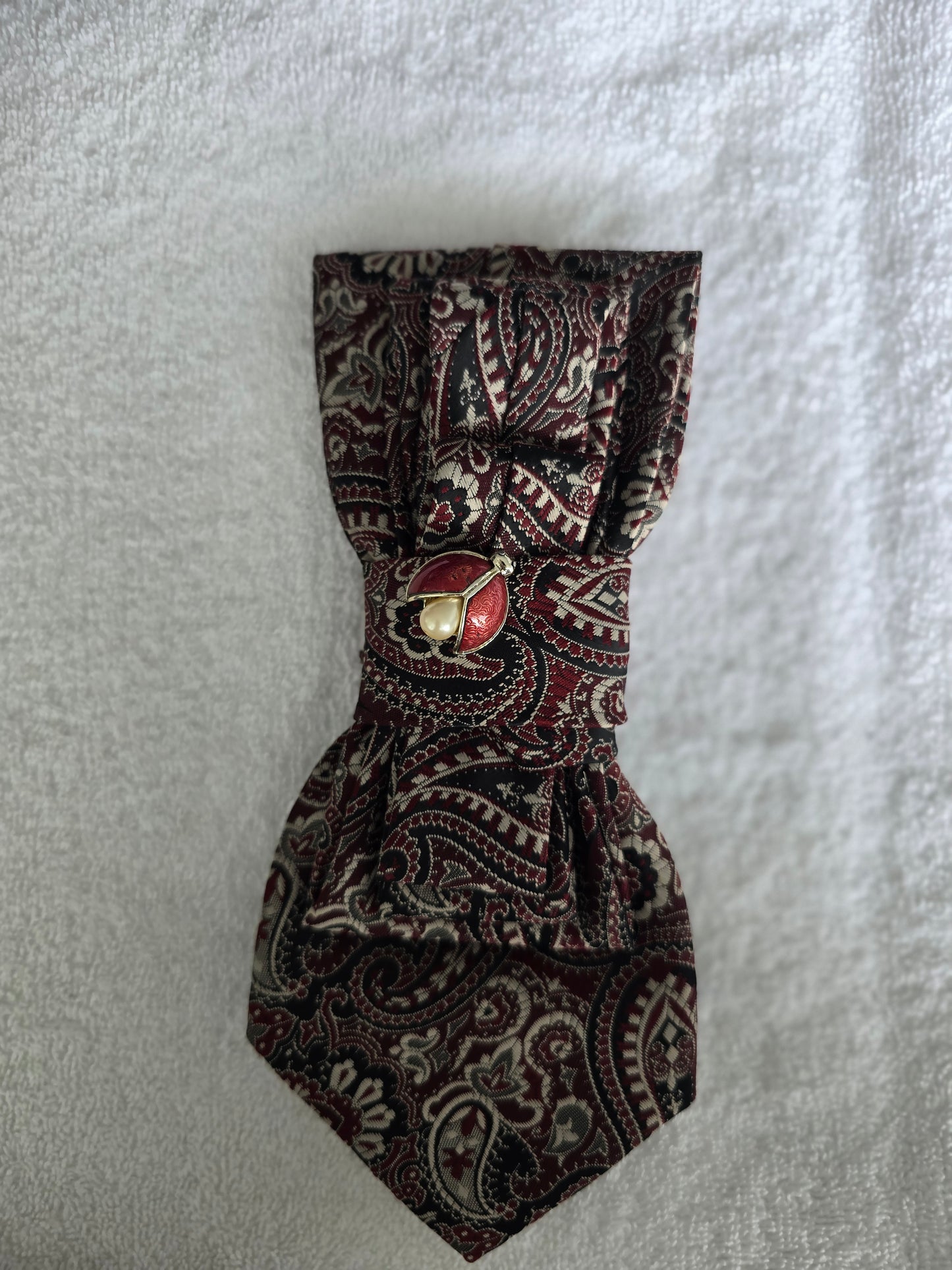 Tie Ladies Burgundy Lady Bug
