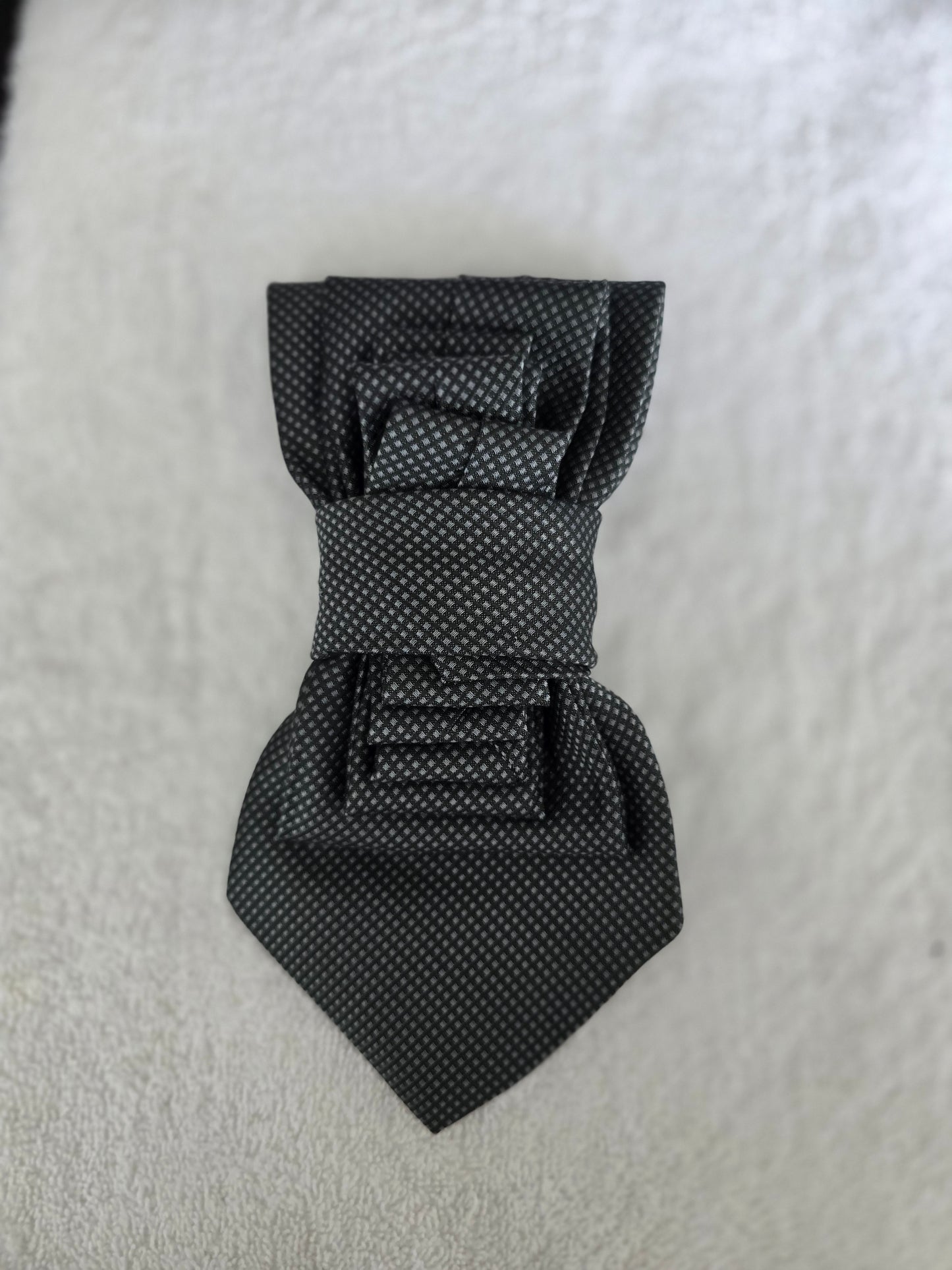 Tie Ladies Greenish Gray Tiny Dot