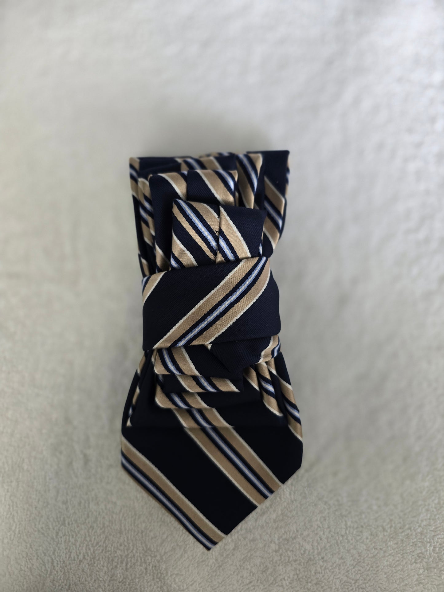 Tie Ladies Navy Tan Powder Blue Nautica
